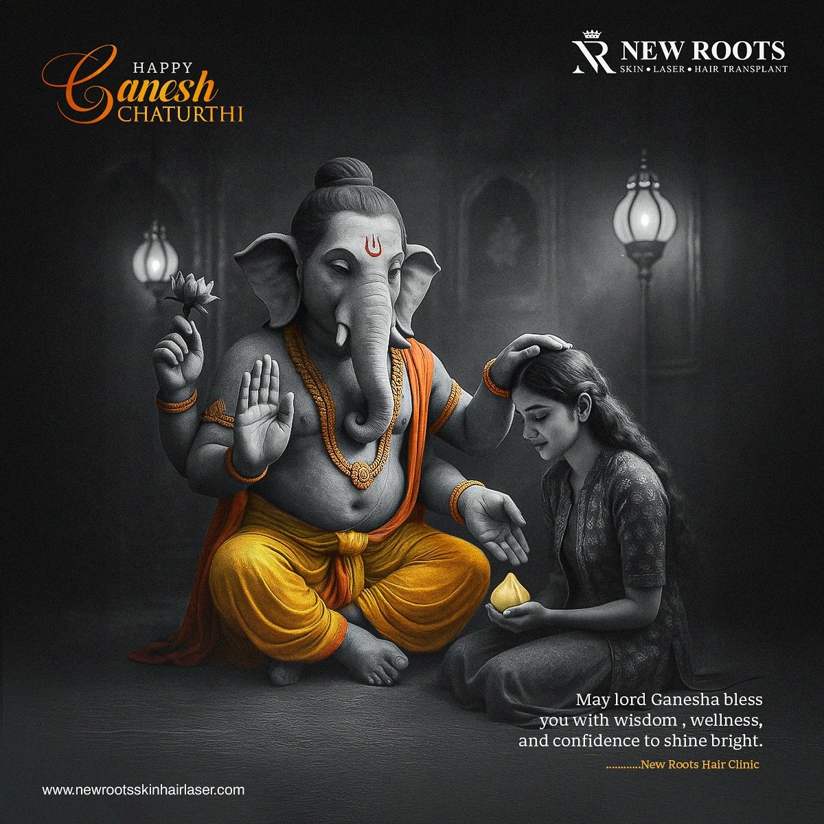 “Welcoming Bappa with love, positivity & new beginnings. 🙏🪔” 

#ɢᴀɴᴇsʜᴄʜᴀᴛᴜʀᴛʜɪ #ganpatibappamorya🙏 #newrootshairclinic