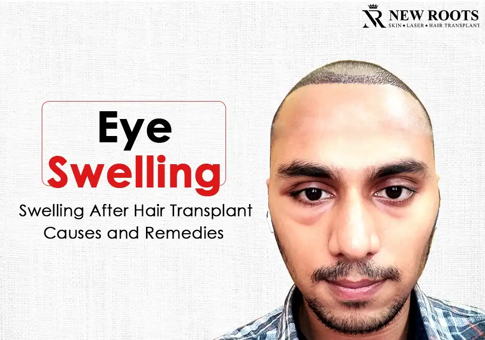 eye swelling after hair transplant