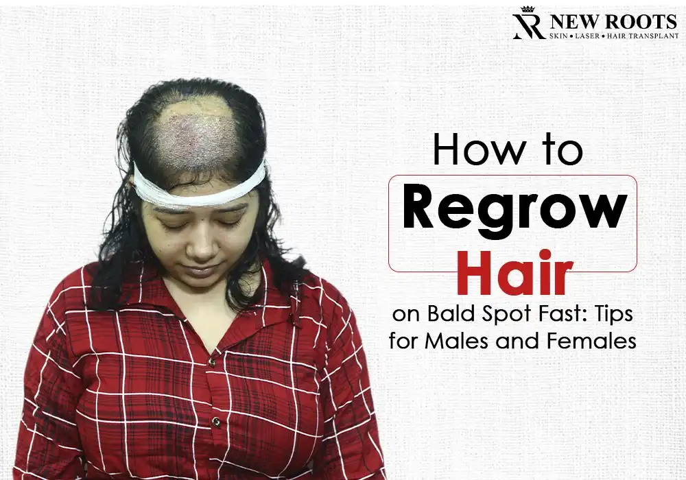 how to regrow hair on bald spot fast male