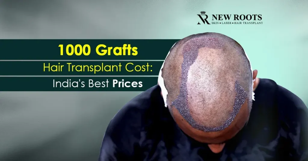 1000 grafts hair transplant cost in India