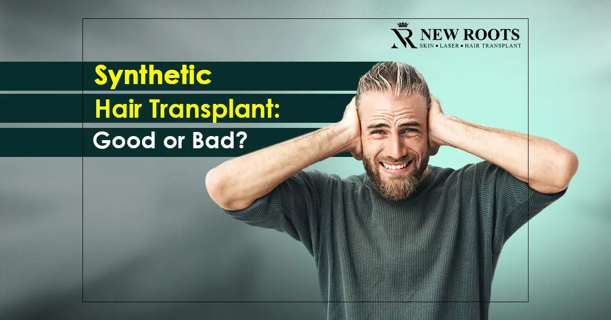 Synthetic hair transplant