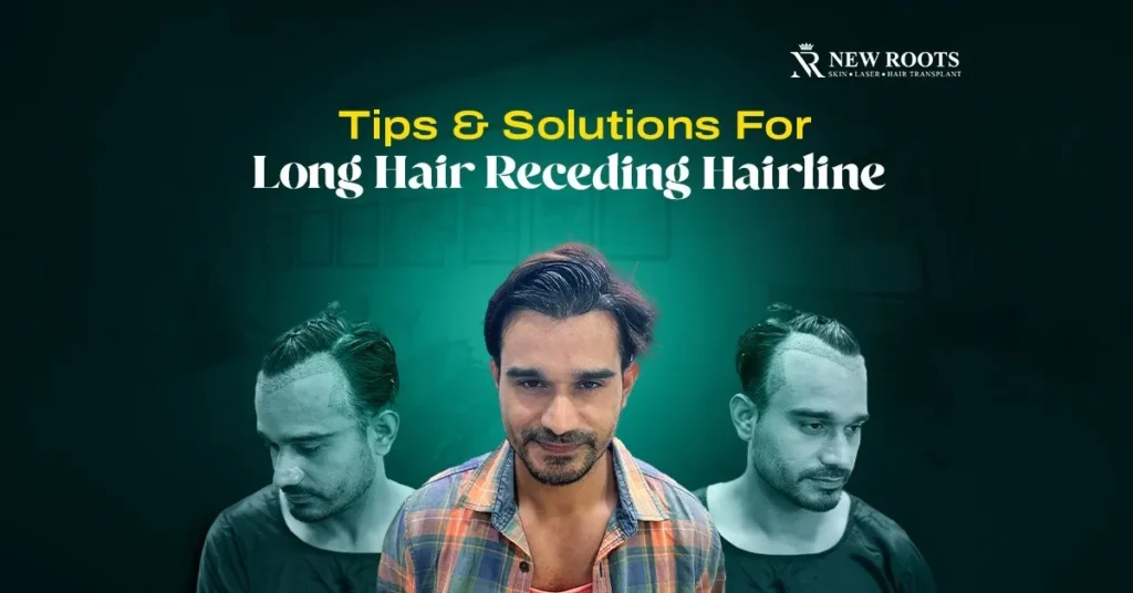long hair receding hairline