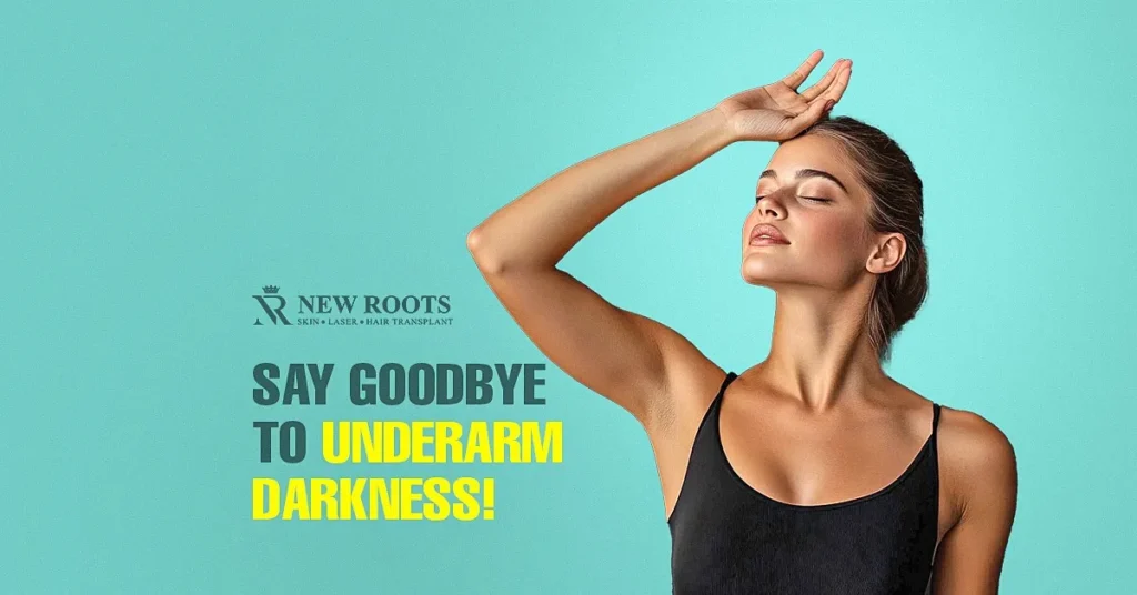 underarm pigmentation, dry heat