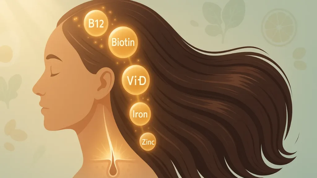 Vitamin Deficiency Causes Hair Loss