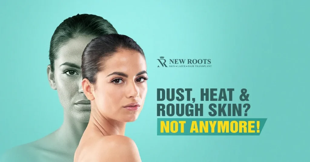 rough skin, flaky skin, heat