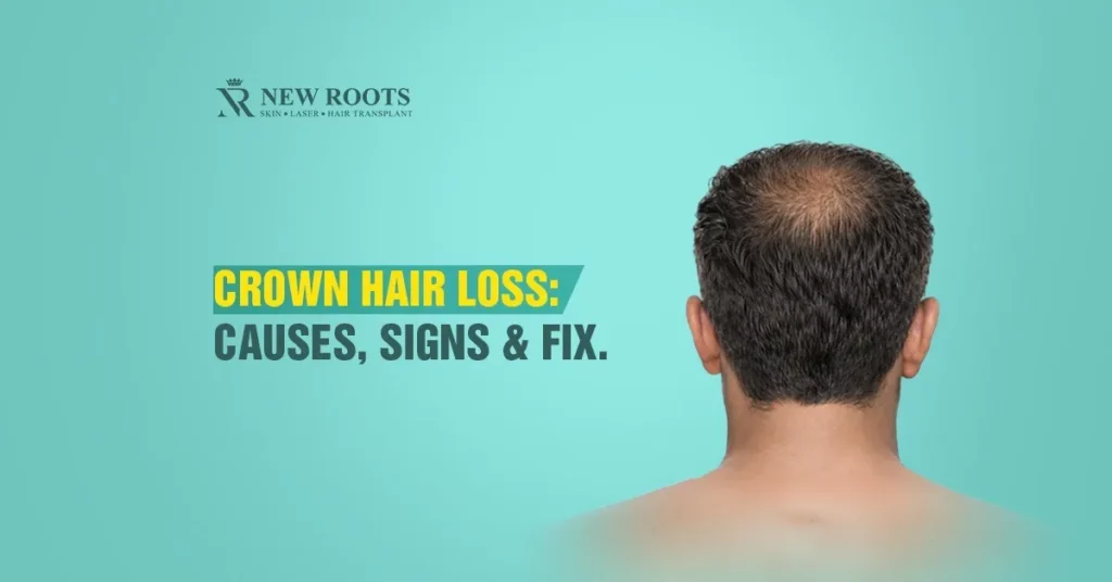 crown area of the head