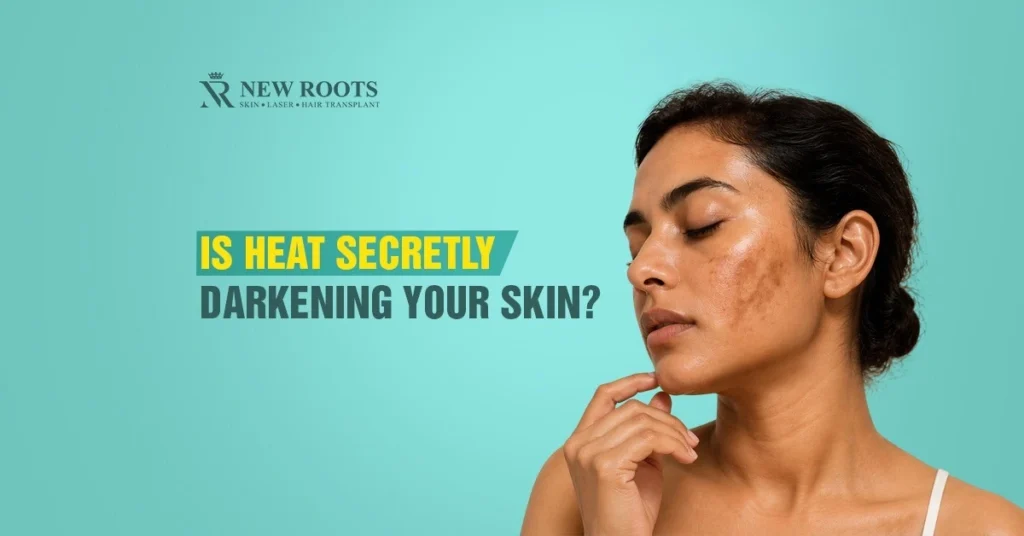 heat pigmentation, sun damaged skin