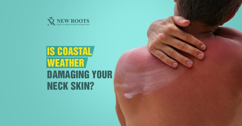 neck ageing, loose skin, humidity