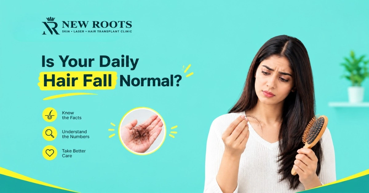 Normal hair fall per day